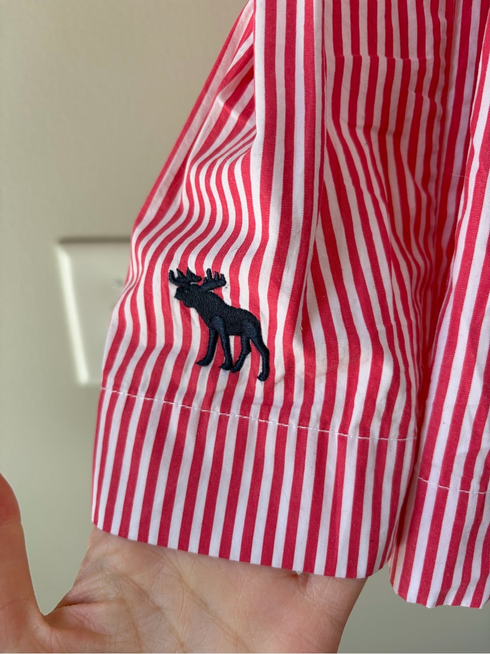 Abercrombie & Fitch Y2K Red and White Striped Strapless Whitney Dress - Picture 6 of 11